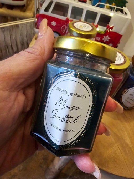 Bougie parfumée en bocal avec bijou surprise 