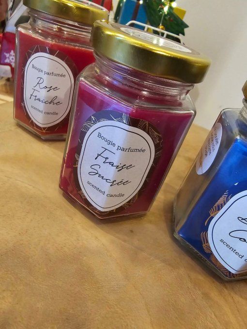 Bougie parfumée en bocal avec bijou surprise 